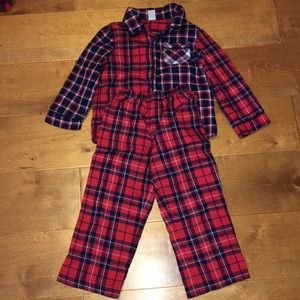 Boys Plaid Pajama Set